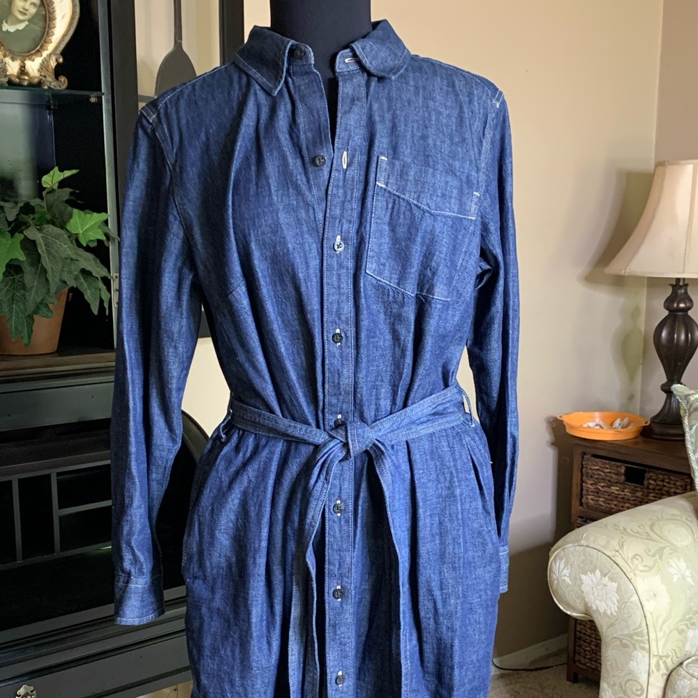 Lauren Ralph Lauren LS denim shirt dress.